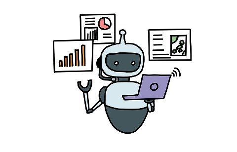AIを活用して業務改善するイメージ